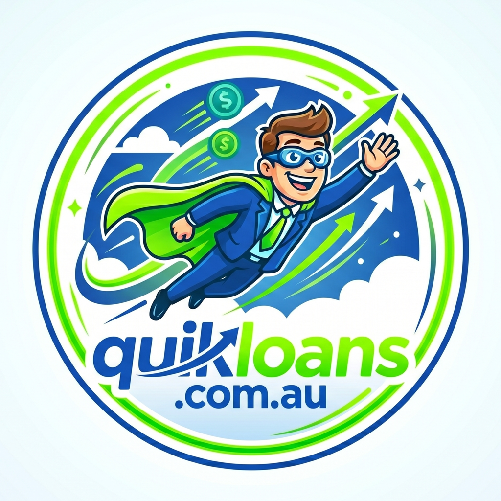 QuikLoans.com.au business loans superhero logo